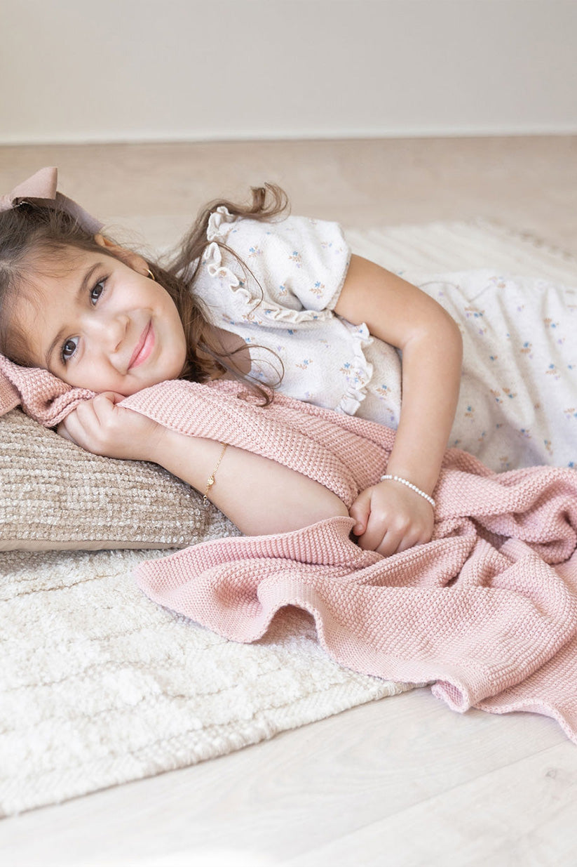 Deluxe Soft Pink Knit Blanket – Cuddle Cookie Baby Shop