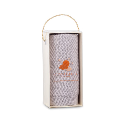 Deluxe Grey Knit Blanket