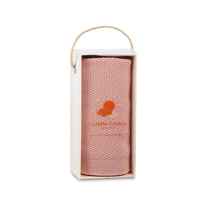 Deluxe Soft Pink Knit Blanket